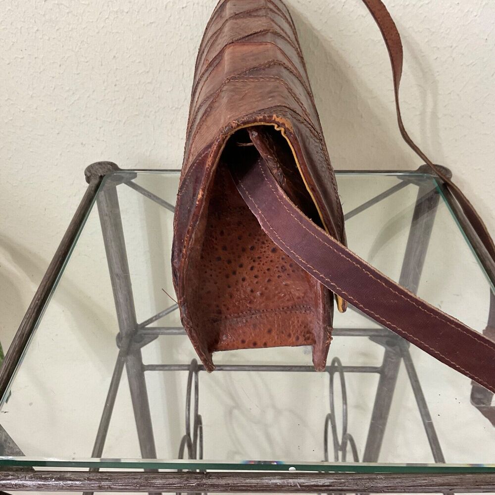 Vintage Patchwork Leather Shoulder/Crossbody Bag … - image 4